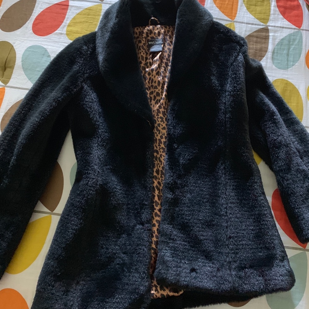 Faux fur coat